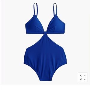 cutout swimsuit from J.Crew size 6  royal blue
